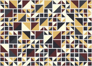 Soyut Geometrik Desen üretken hesaplama sanatı çizimi