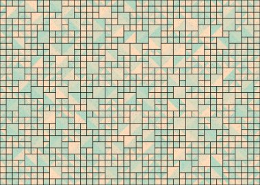 Soyut Geometrik Desen üretken hesaplama sanatı çizimi