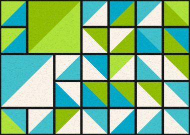 Soyut Geometrik Desen üretken hesaplama sanatı çizimi