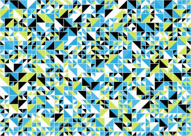 Soyut Geometrik Desen üretken hesaplama sanatı çizimi