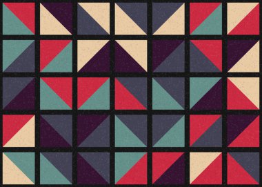 Soyut Geometrik Desen üretken hesaplama sanatı çizimi