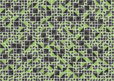 Soyut Geometrik Desen üretken hesaplama sanatı çizimi