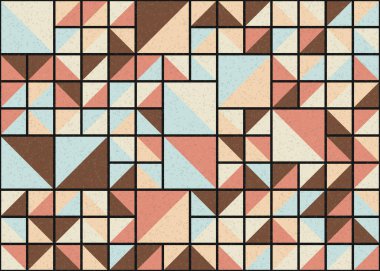 Soyut Geometrik Desen üretken hesaplama sanatı çizimi