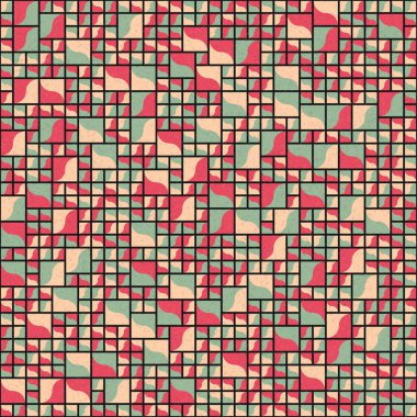 Soyut geometrik desen. vektör illüstrasyonu     