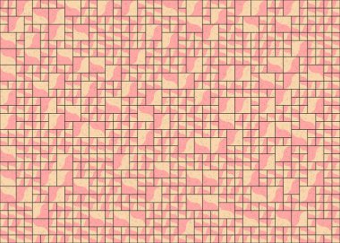 Soyut Geometrik Desen üretken hesaplama sanatı çizimi