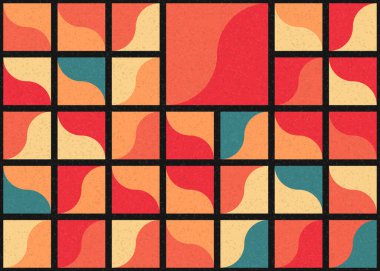 Soyut Geometrik Desen üretken hesaplama sanatı çizimi