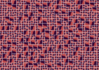 Soyut Geometrik Desen üretken hesaplama sanatı çizimi