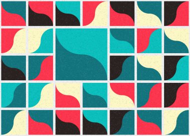 Soyut Geometrik Desen üretken hesaplama sanatı çizimi