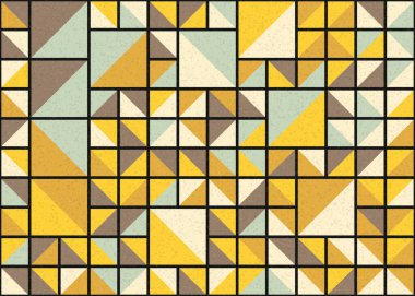 Soyut Geometrik Desen üretken hesaplama sanatı çizimi