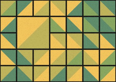 Soyut Geometrik Desen üretken hesaplama sanatı çizimi