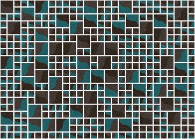 Soyut Geometrik Desen üretken hesaplama sanatı çizimi