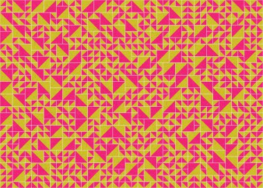 Soyut Geometrik Desen üretken hesaplama sanatı çizimi