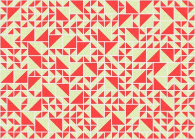 Soyut Geometrik Desen üretken hesaplama sanatı çizimi