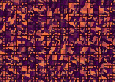 Soyut Geometrik Desen üretken hesaplama sanatı çizimi