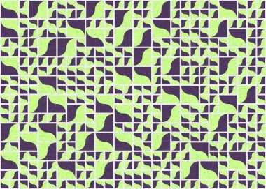 Soyut Geometrik Desen üretken hesaplama sanatı çizimi