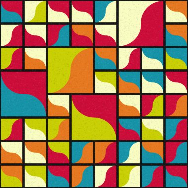 Soyut geometrik desen. vektör illüstrasyonu     