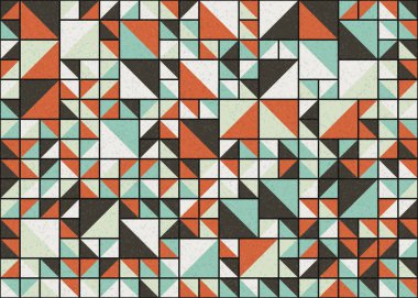 Soyut Geometrik Desen üretken hesaplama sanatı çizimi