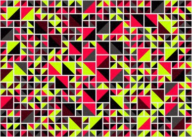 Soyut Geometrik Desen üretken hesaplama sanatı çizimi