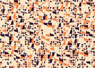 Soyut Geometrik Desen üretken hesaplama sanatı çizimi