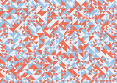 Soyut Geometrik Desen üretken hesaplama sanatı çizimi