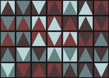 Soyut Geometrik Desen üretken hesaplama sanatı çizimi