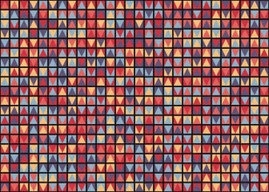 Soyut Geometrik Desen üretken hesaplama sanatı çizimi