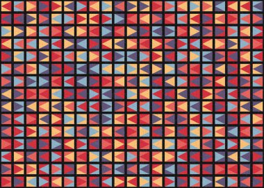 Soyut Geometrik Desen üretken hesaplama sanatı çizimi