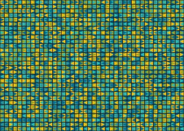 Soyut Geometrik Desen üretken hesaplama sanatı çizimi