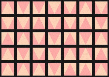 Soyut Geometrik Desen üretken hesaplama sanatı çizimi