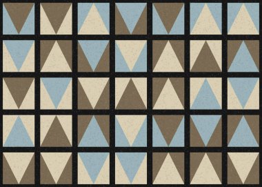 Soyut Geometrik Desen üretken hesaplama sanatı çizimi