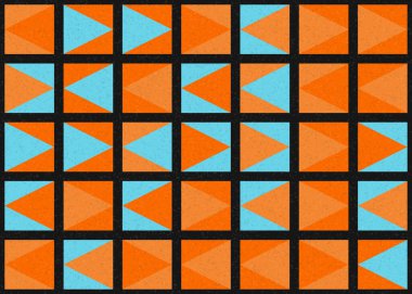 Soyut Geometrik Desen üretken hesaplama sanatı çizimi