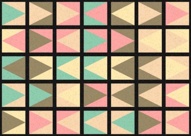 Soyut Geometrik Desen üretken hesaplama sanatı çizimi