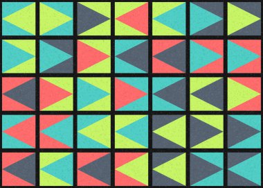 Soyut Geometrik Desen üretken hesaplama sanatı çizimi