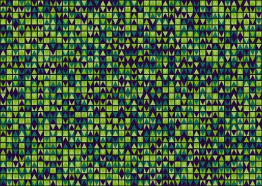 Soyut Geometrik Desen üretken hesaplama sanatı çizimi