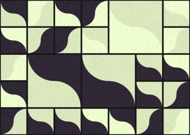 Soyut Geometrik Desen üretken hesaplama sanatı çizimi