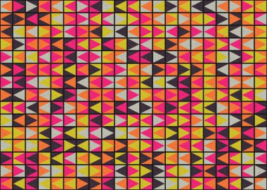 Soyut Geometrik Desen üretken hesaplama sanatı çizimi