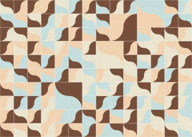 Soyut Geometrik Desen üretken hesaplama sanatı çizimi