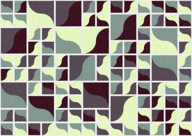 Soyut Geometrik Desen üretken hesaplama sanatı çizimi