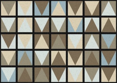 Soyut Geometrik Desen üretken hesaplama sanatı çizimi