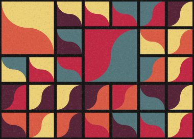 Soyut Geometrik Desen üretken hesaplama sanatı çizimi