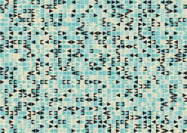 Soyut Geometrik Desen üretken hesaplama sanatı çizimi