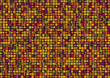 Soyut Geometrik Desen üretken hesaplama sanatı çizimi