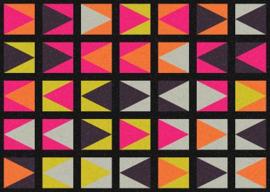 Soyut Geometrik Desen üretken hesaplama sanatı çizimi