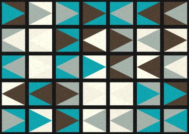 Soyut Geometrik Desen üretken hesaplama sanatı çizimi