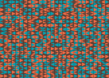 Soyut Geometrik Desen üretken hesaplama sanatı çizimi
