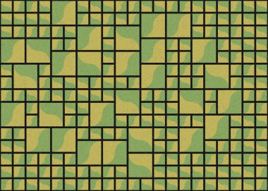 Soyut Geometrik Desen üretken hesaplama sanatı çizimi