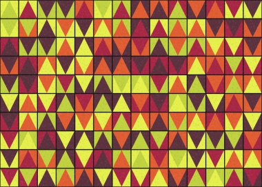 Soyut Geometrik Desen üretken hesaplama sanatı çizimi