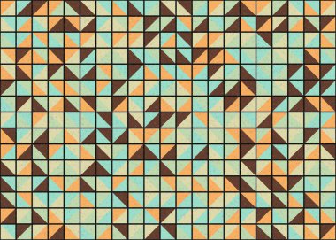 Soyut Geometrik Desen üretken hesaplama sanatı çizimi