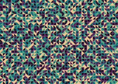 Soyut Geometrik Desen üretken hesaplama sanatı çizimi