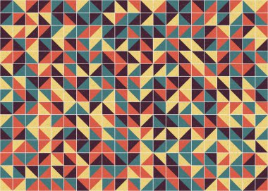 Soyut Geometrik Desen üretken hesaplama sanatı çizimi